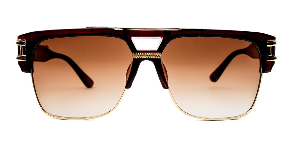 LUXURIANT™ SUNGLASSES - CAPITALS (Burgundy)-0