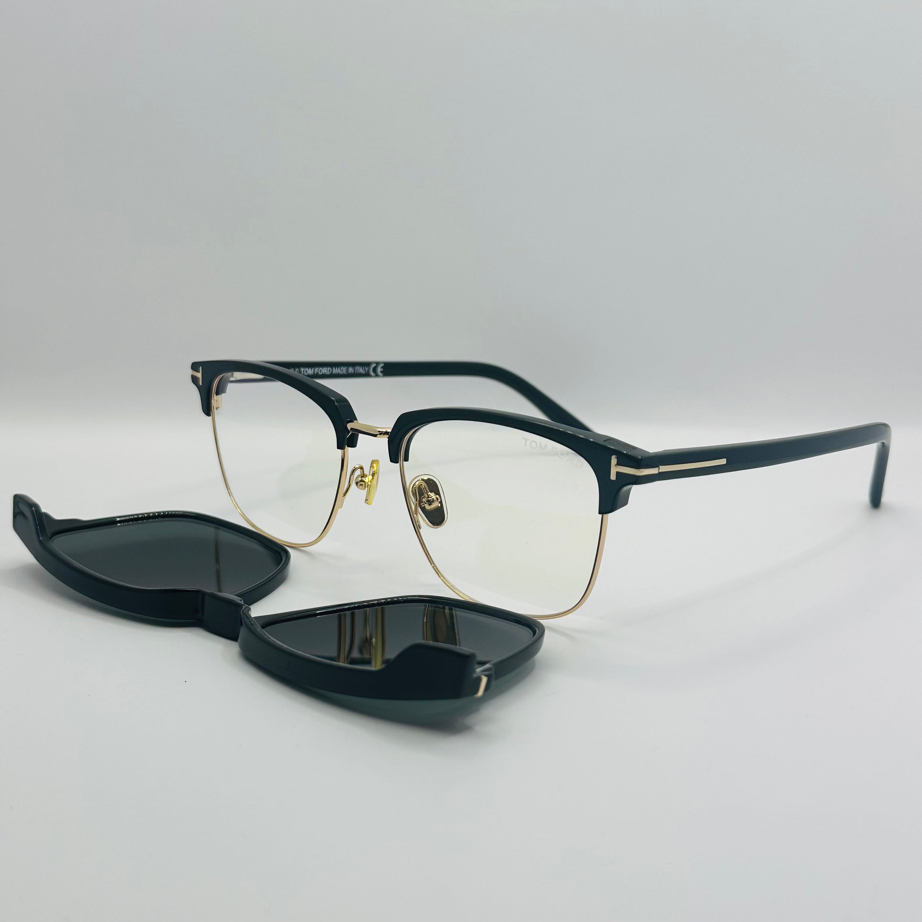 Tom Ford TF5683-B Blue Control With Magnetic Clip-On-6