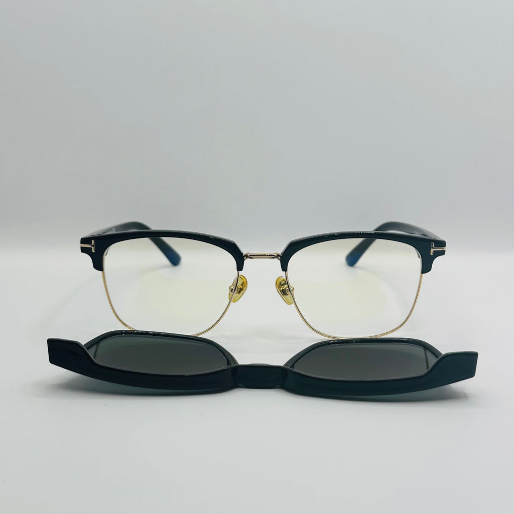 Tom Ford TF5683-B Blue Control With Magnetic Clip-On-7