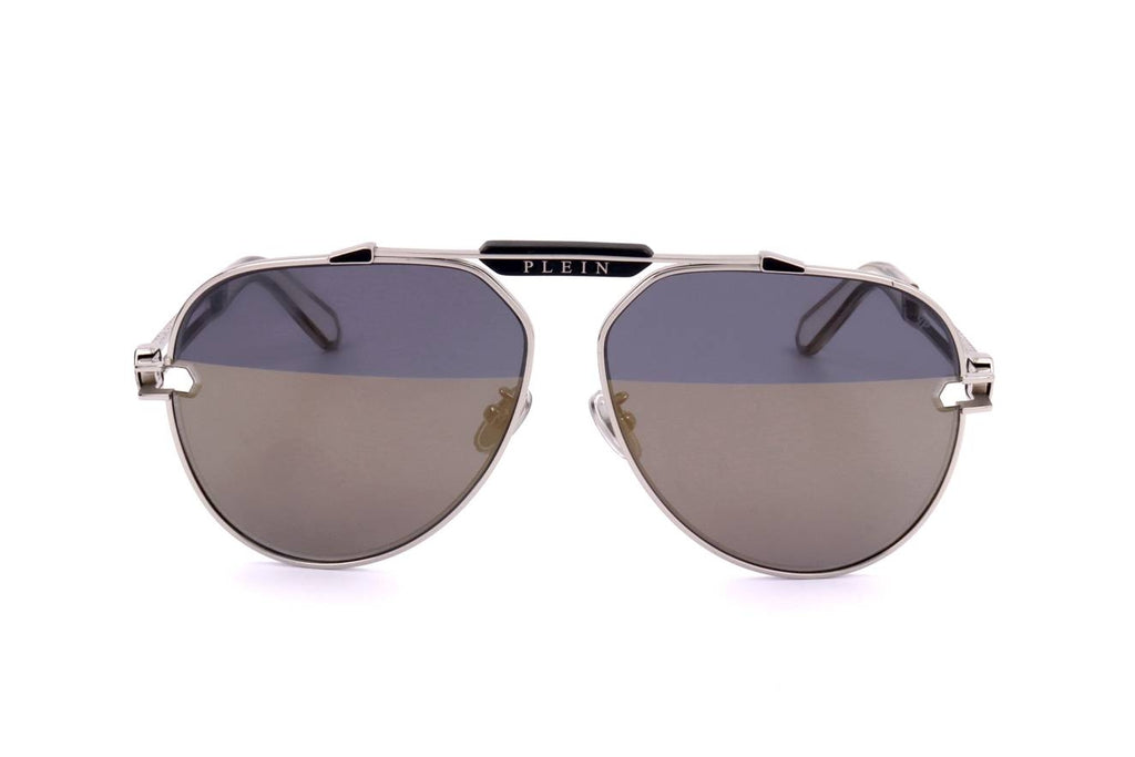 PHILIPP PLEIN SUNGLASSES Mod. SPP048M SHINY PALLADIUM-1