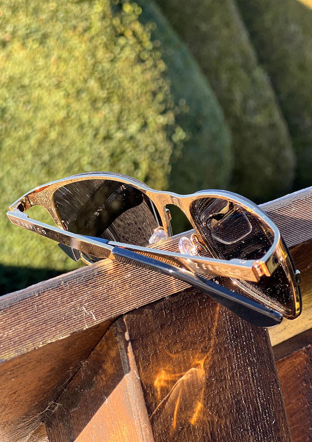 Occhiali da sole Wayfarer in titanio - V2 - Placcato ORO 24K-4
